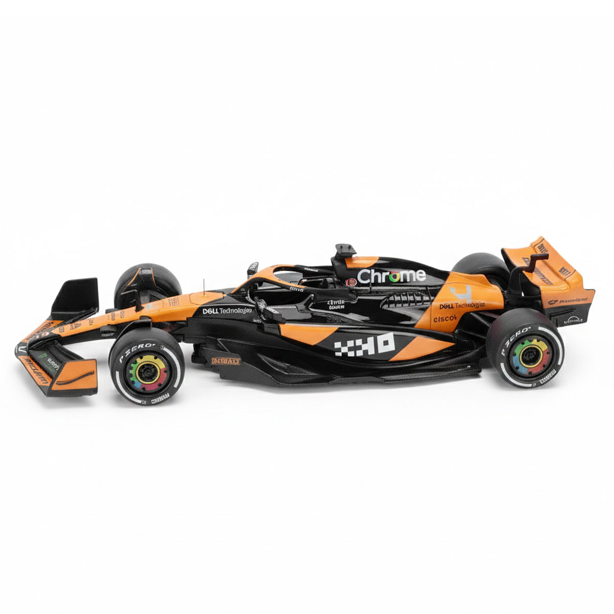 Колекційна автомодель McLaren F1 2024 Techno Drive 1:18 металева Помаранчева