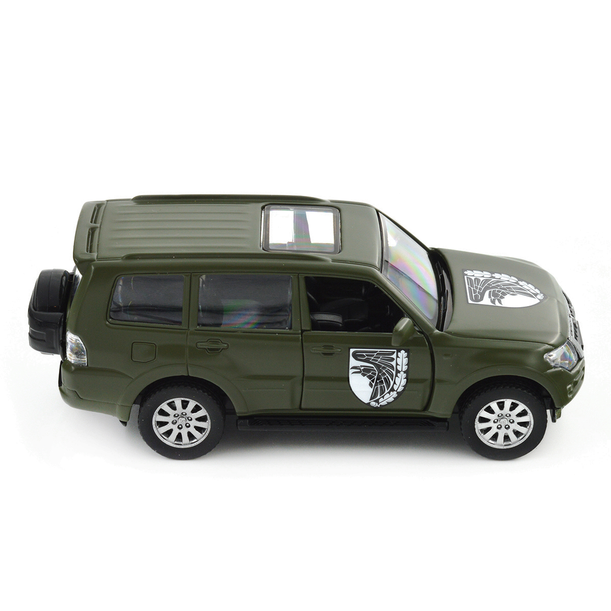 Колекційна автомодель TechnoDrive Mitsubishi Pajero 93 ОМБр Шеврони Героїв 1:42 — превʼю 13