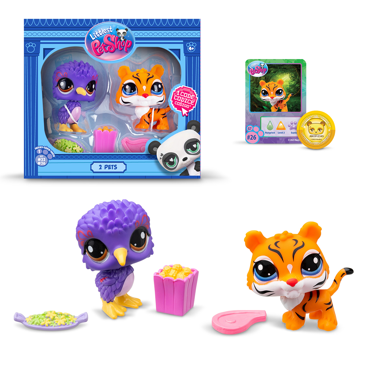 Ігровий набір для дітей Смакові вподобання Hasbro Littlest Pet Shop 2 фігурки — превʼю 3