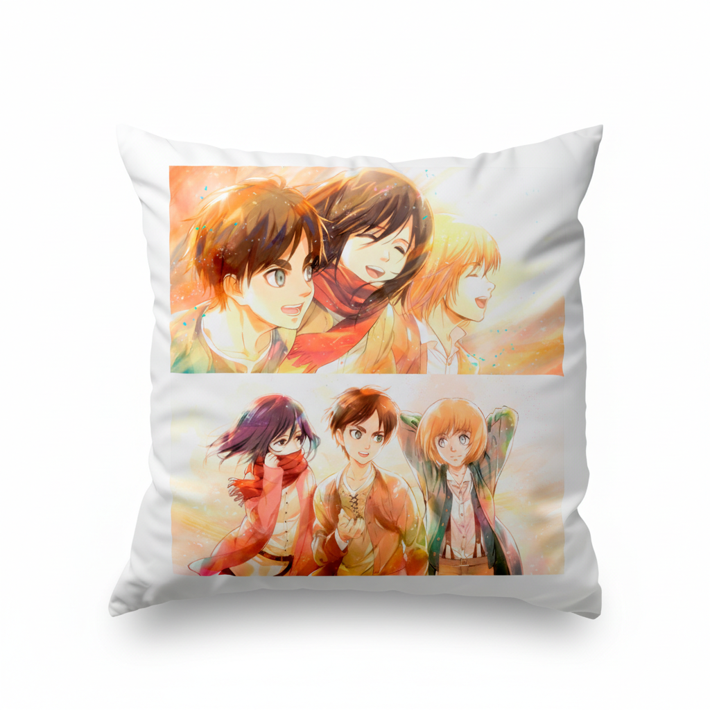 Подушка Атака титанів Attack on Titan 35x35 см