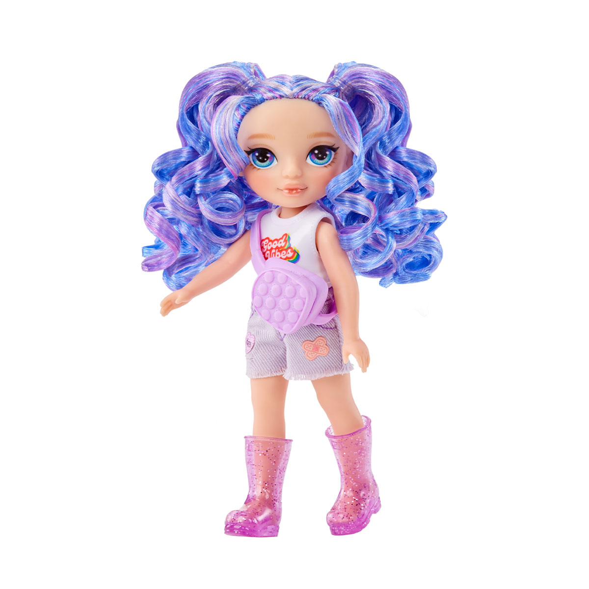 Лялька Rainbow High Littles Аметиста 15 см з улюбленцем — превʼю 5