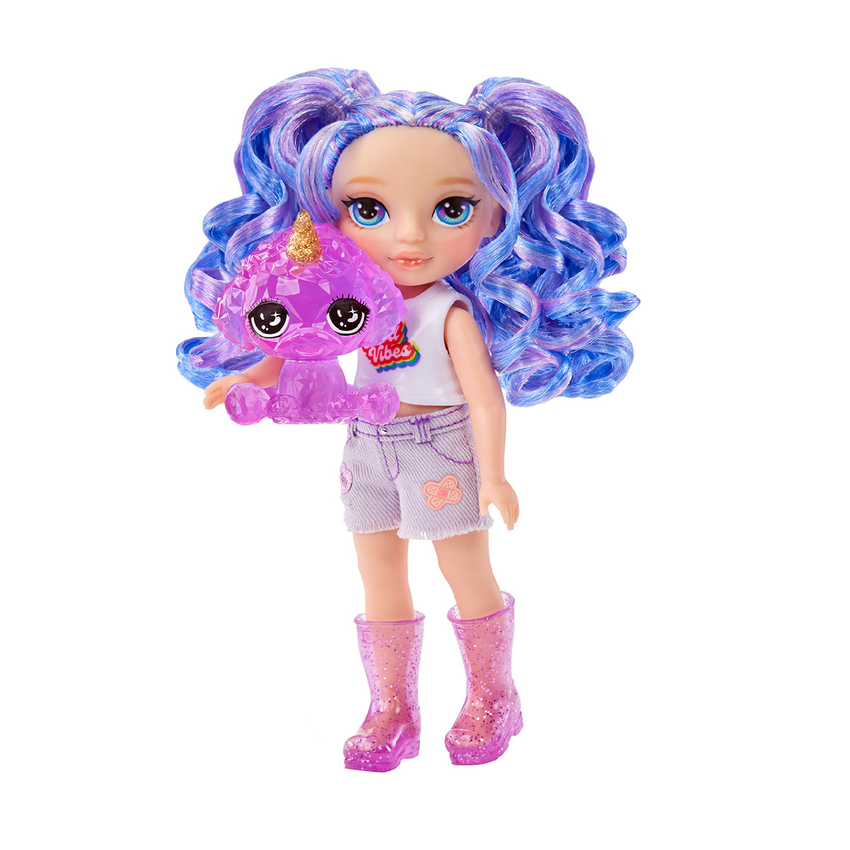 Лялька Rainbow High Littles Аметиста 15 см з улюбленцем — превʼю 3