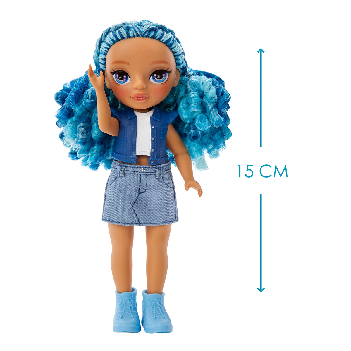 Ігровий набір лялька Rainbow High Littles Сапфіра з улюбленцем 15 cm Синій — превʼю 4