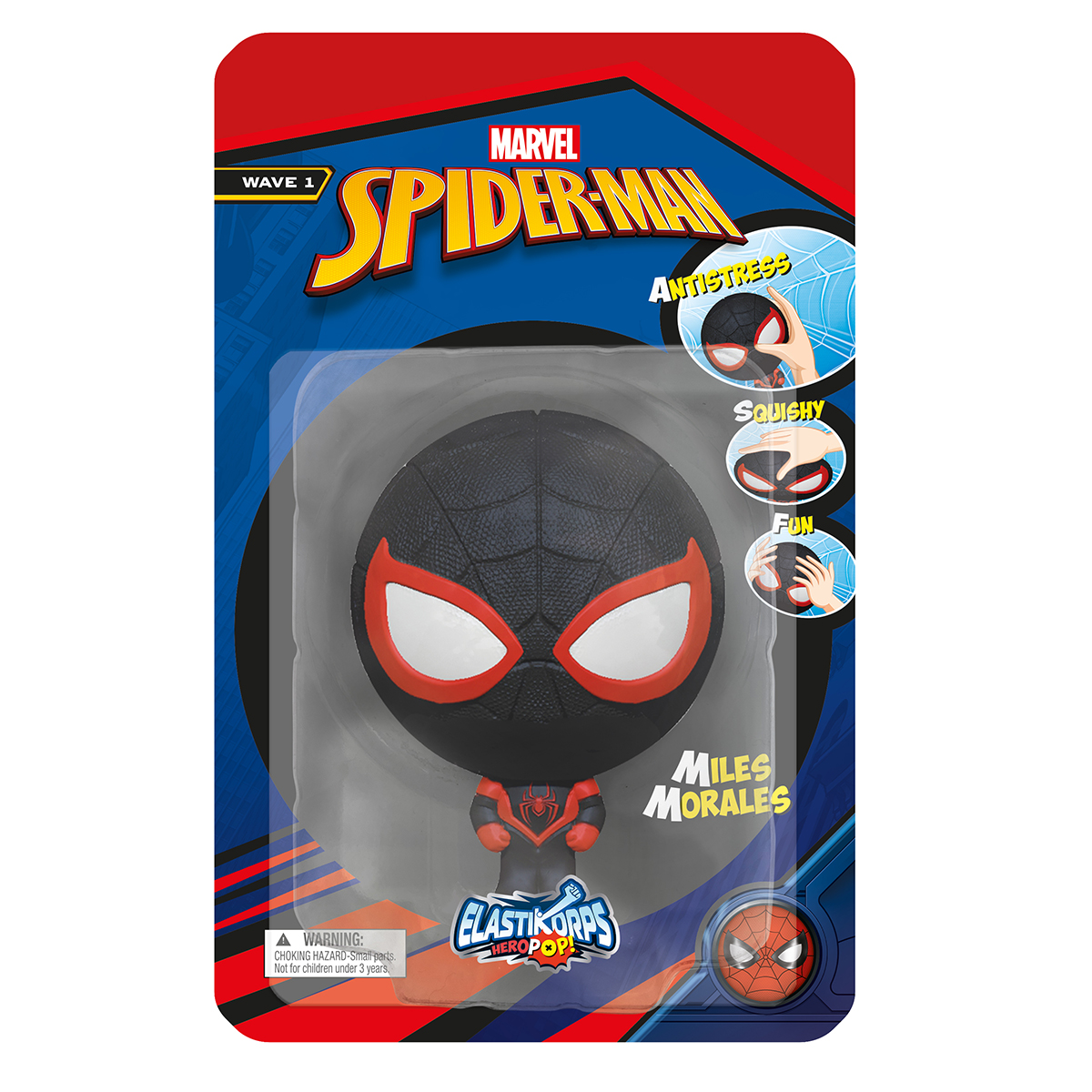Стретч-іграшка HeroPop Spider-Man Elastikorps Червоний — превʼю 3