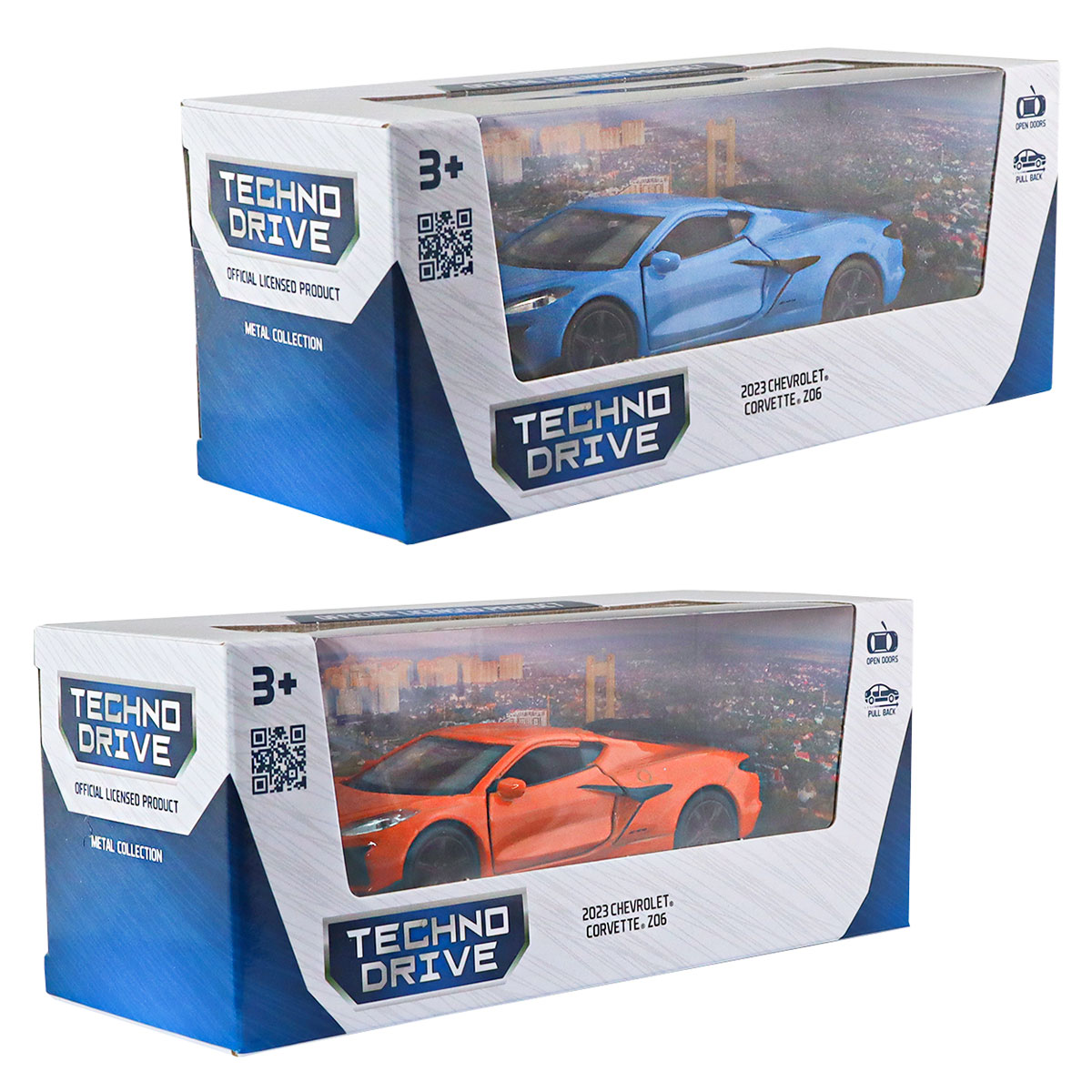 Автомодель Chevrolet Corvette Z06 2023 Techno Drive 1:43 металева — превʼю 7
