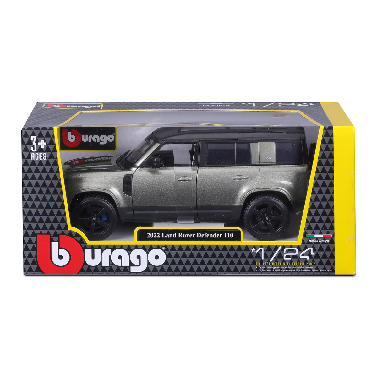 Автомодель Land Rover Defender 110 2022 Bburago 1:24 Зелений металік — превʼю 6