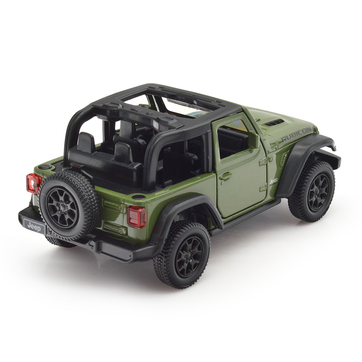 Автомодель Jeep Wrangler Rubicon 2021 Techno Drive 1:32 металева Зелена — превʼю 6