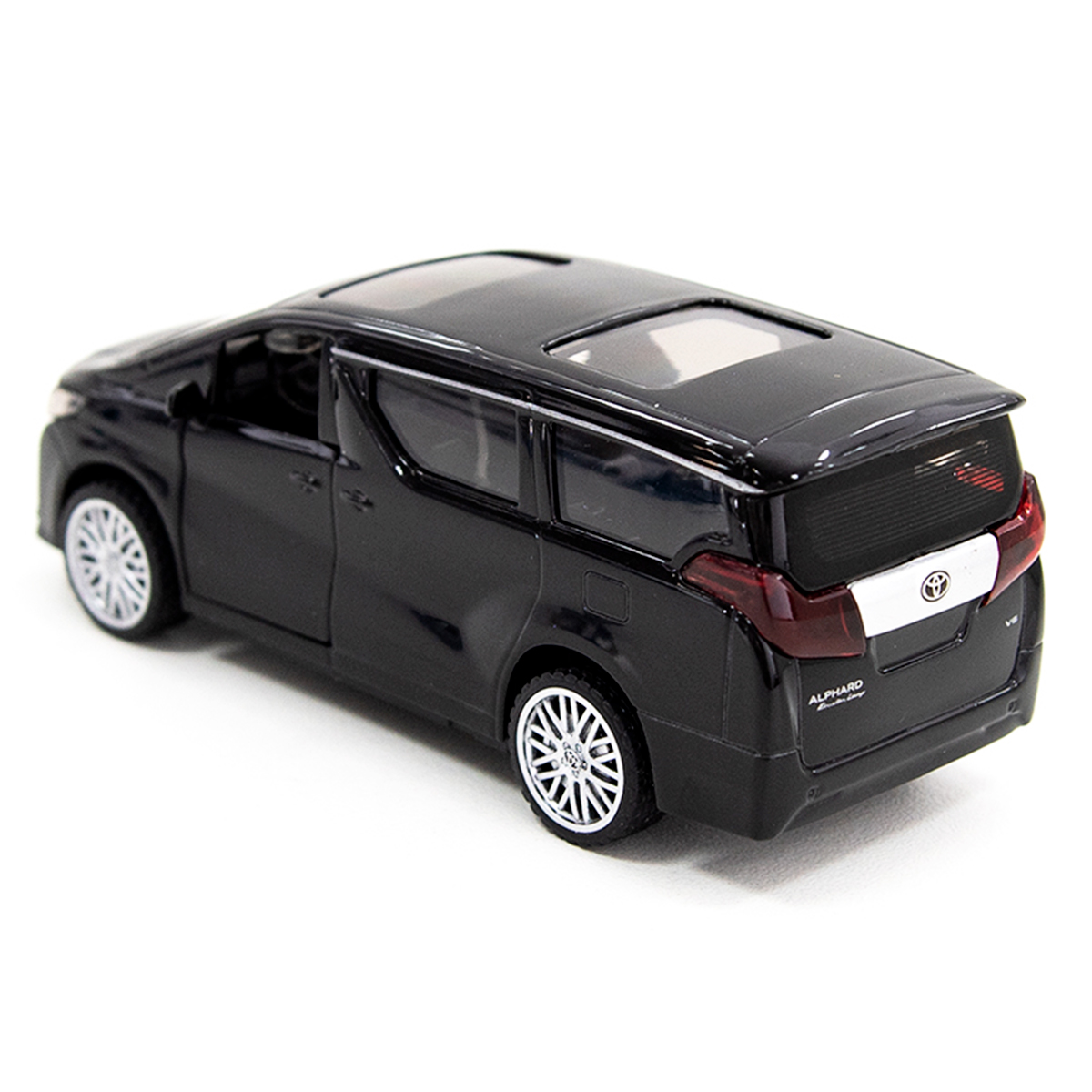 Автомодель Techno Drive Toyota Alphard металева Чорна — превʼю 6