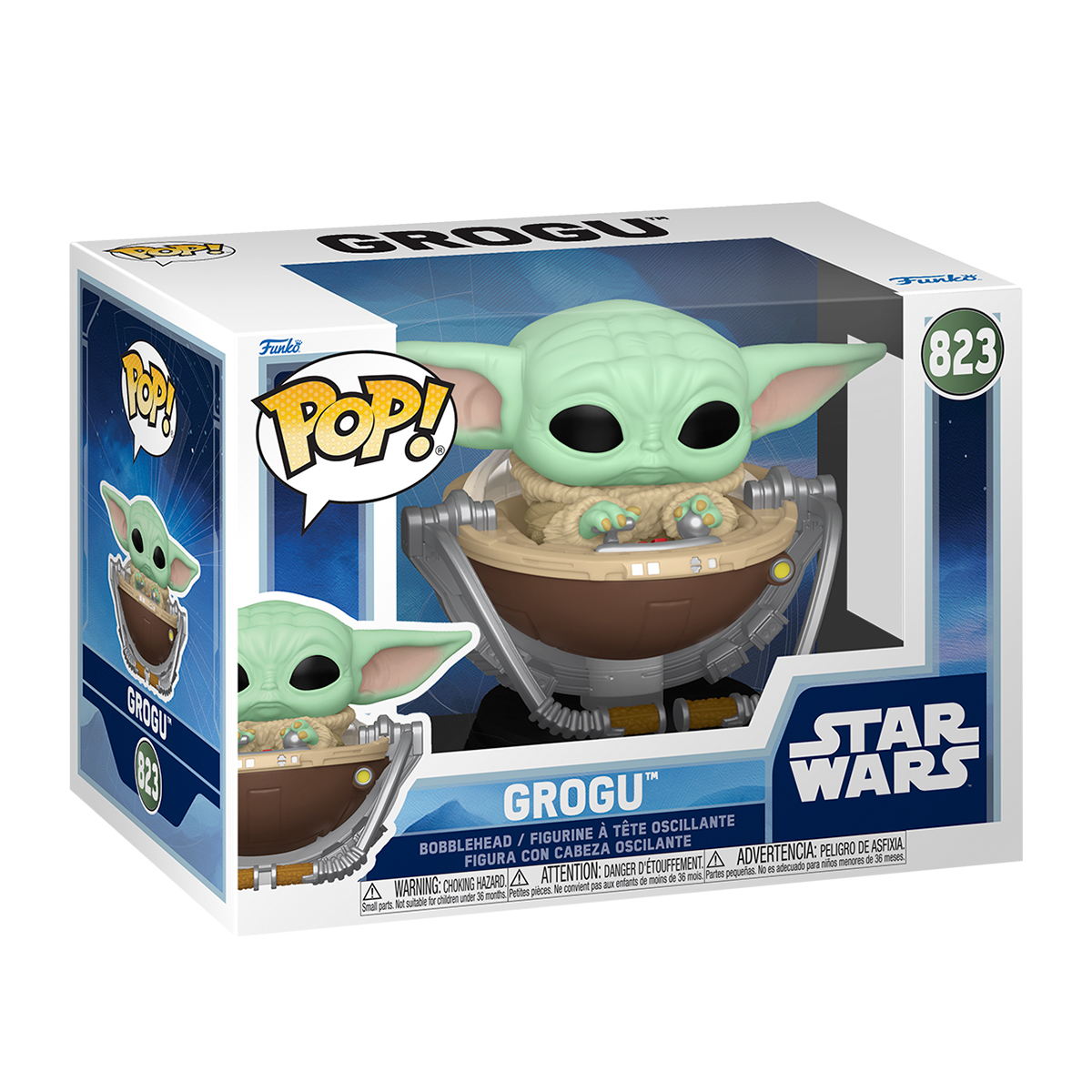 Колекційна ігрова фігурка Funko POP The Mandalorian Grogu - Ґроґу Різнокольорова