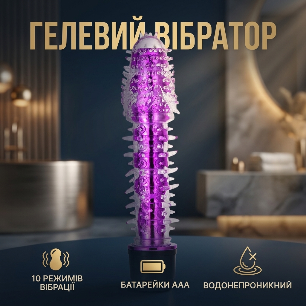 Вагінальний вібратор силіконовий водонепроникний 16.8 см для жінок Фіолетовий 10 режимів