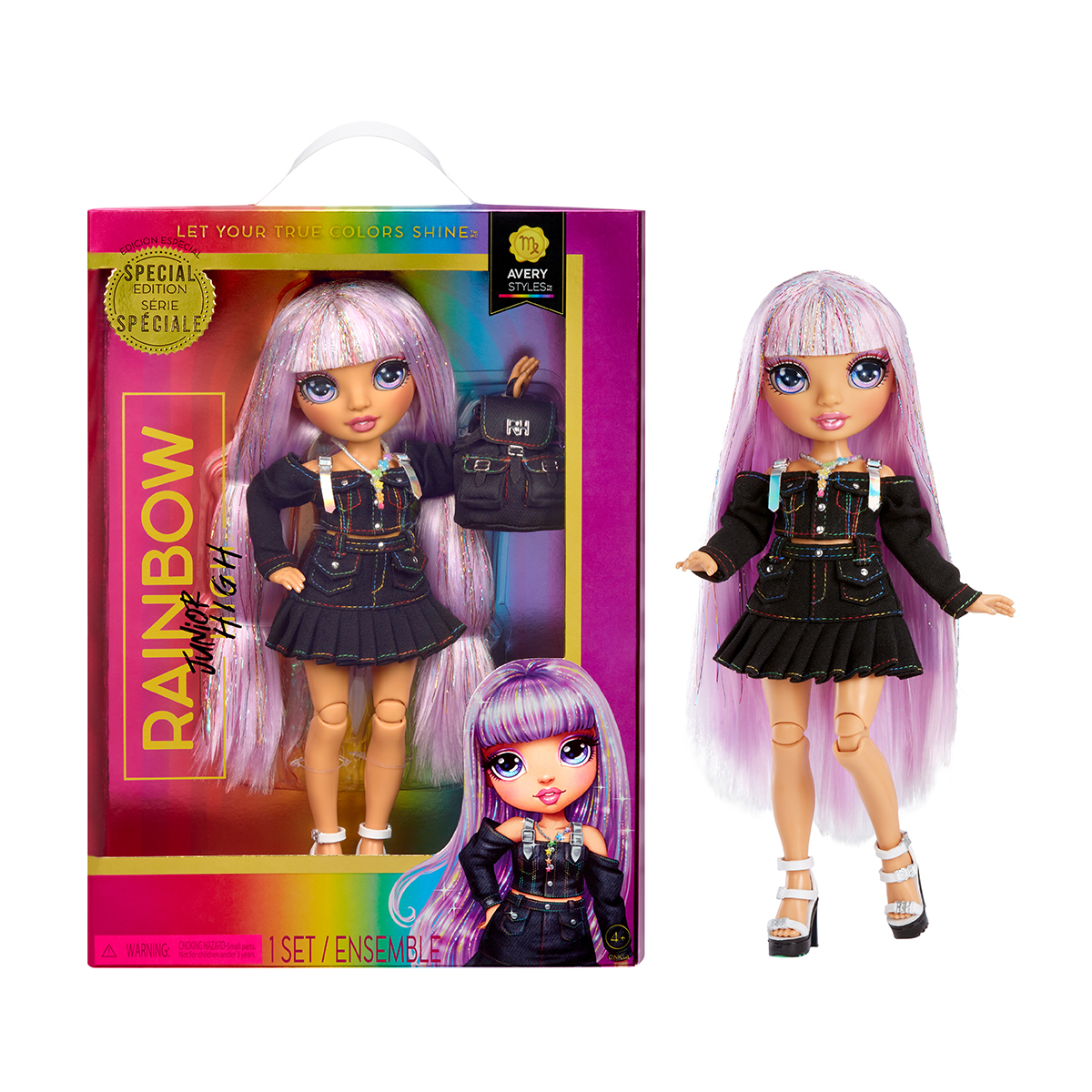 Лялька Rainbow High Junior High Ейвері Стайлз 23 см