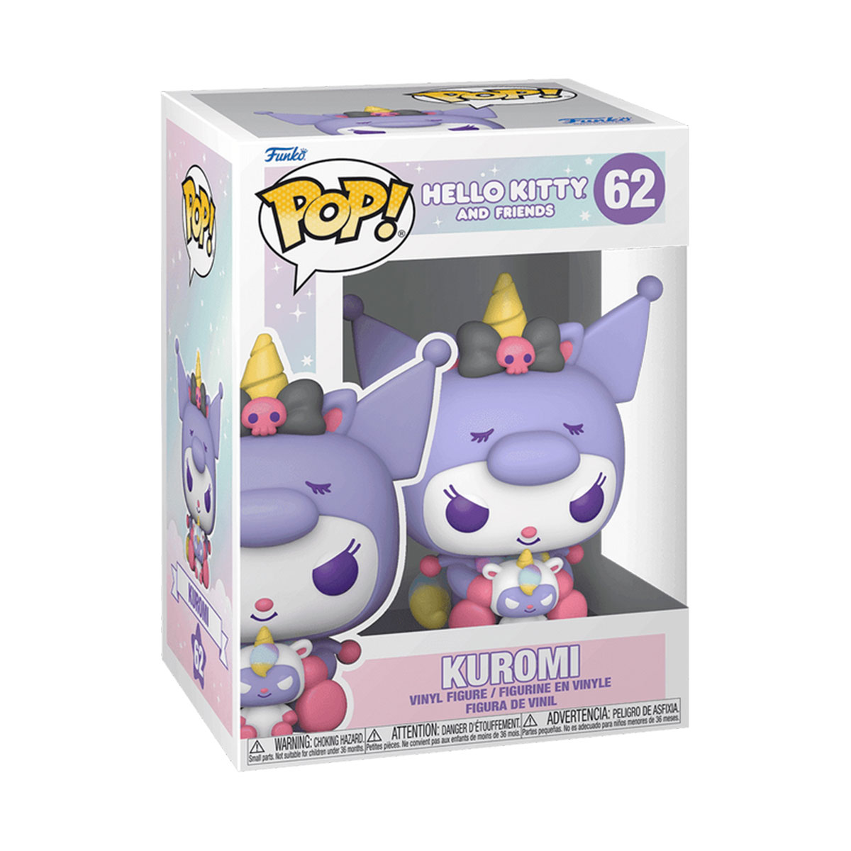 Колекційна ігрова фігурка Sanrio-Kuromi Unicorn Party Funko POP вінілова — превʼю 1