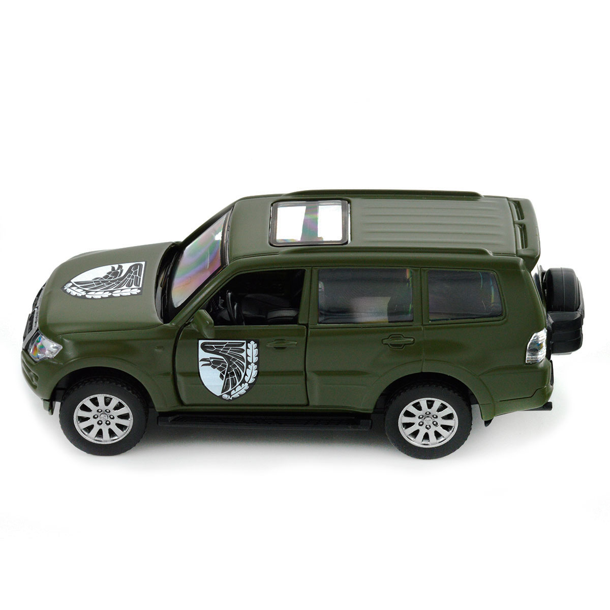 Колекційна автомодель TechnoDrive Mitsubishi Pajero 93 ОМБр Шеврони Героїв 1:42 — превʼю 9