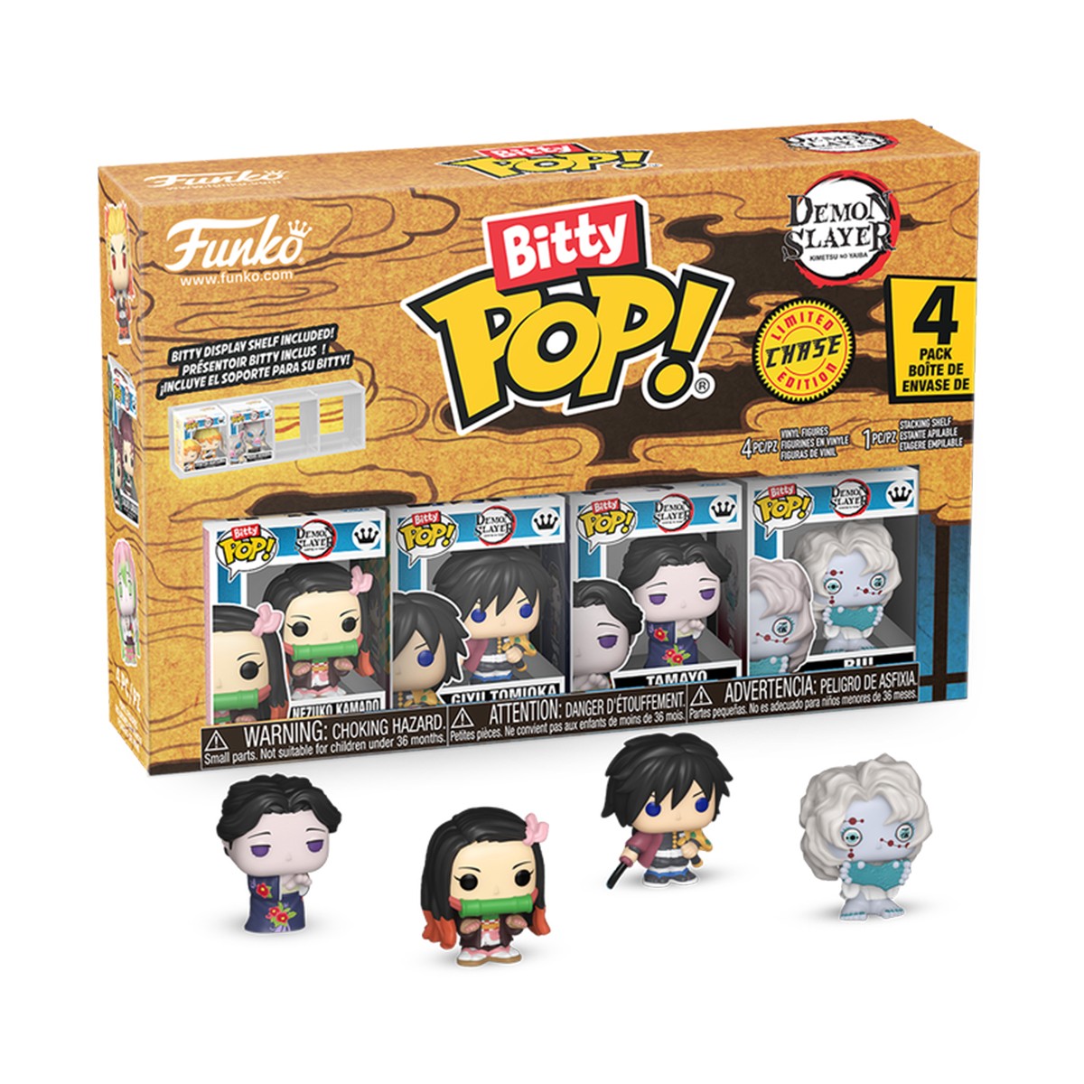 Набір колекційних фігурок Вбивця демонів Demon Slayer Funko Bitty POP 4 шт — превʼю 3