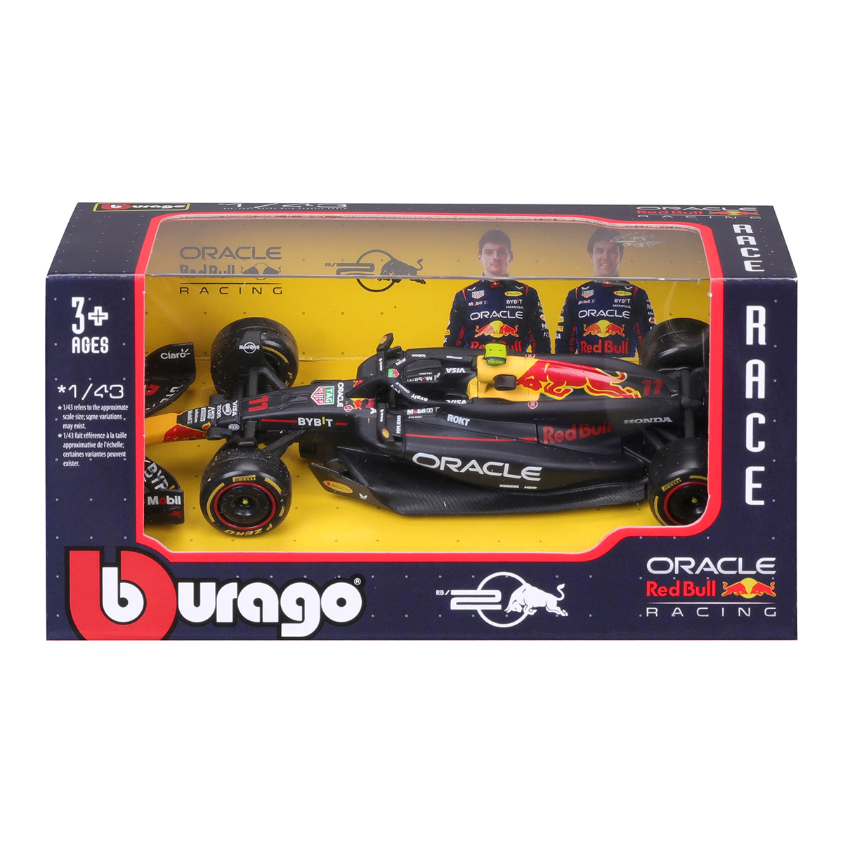 Автомодель Bburago Red Bull Racing RB20 2024 1:43 металева — превʼю 3