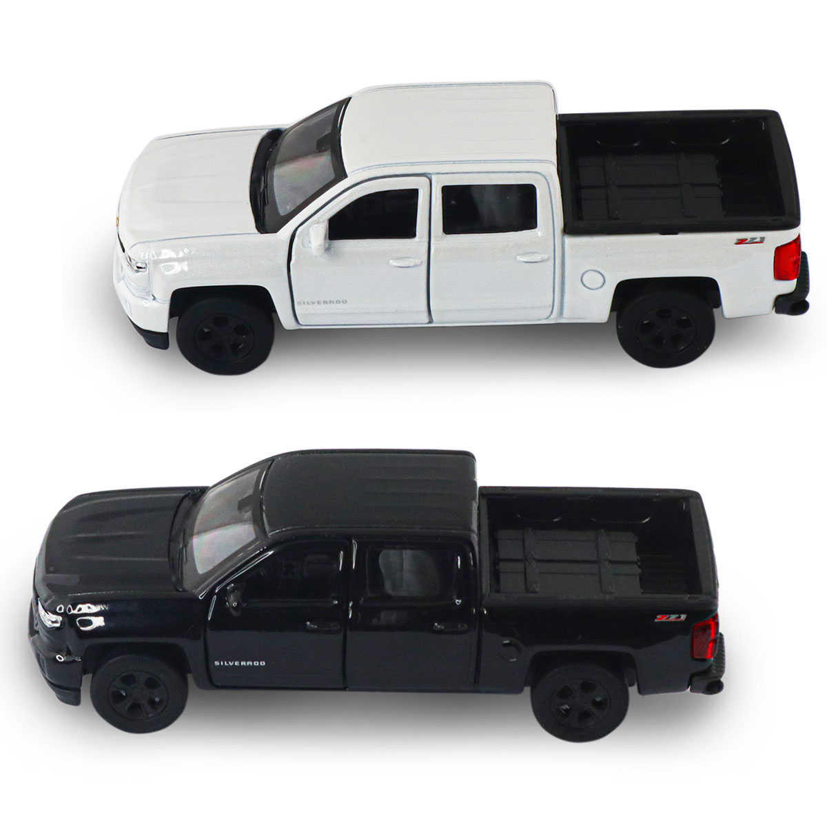 Автомодель Chevrolet Silverado 2017 Techno Drive 1:43 металева з pull-back механізмом Біла — превʼю 8