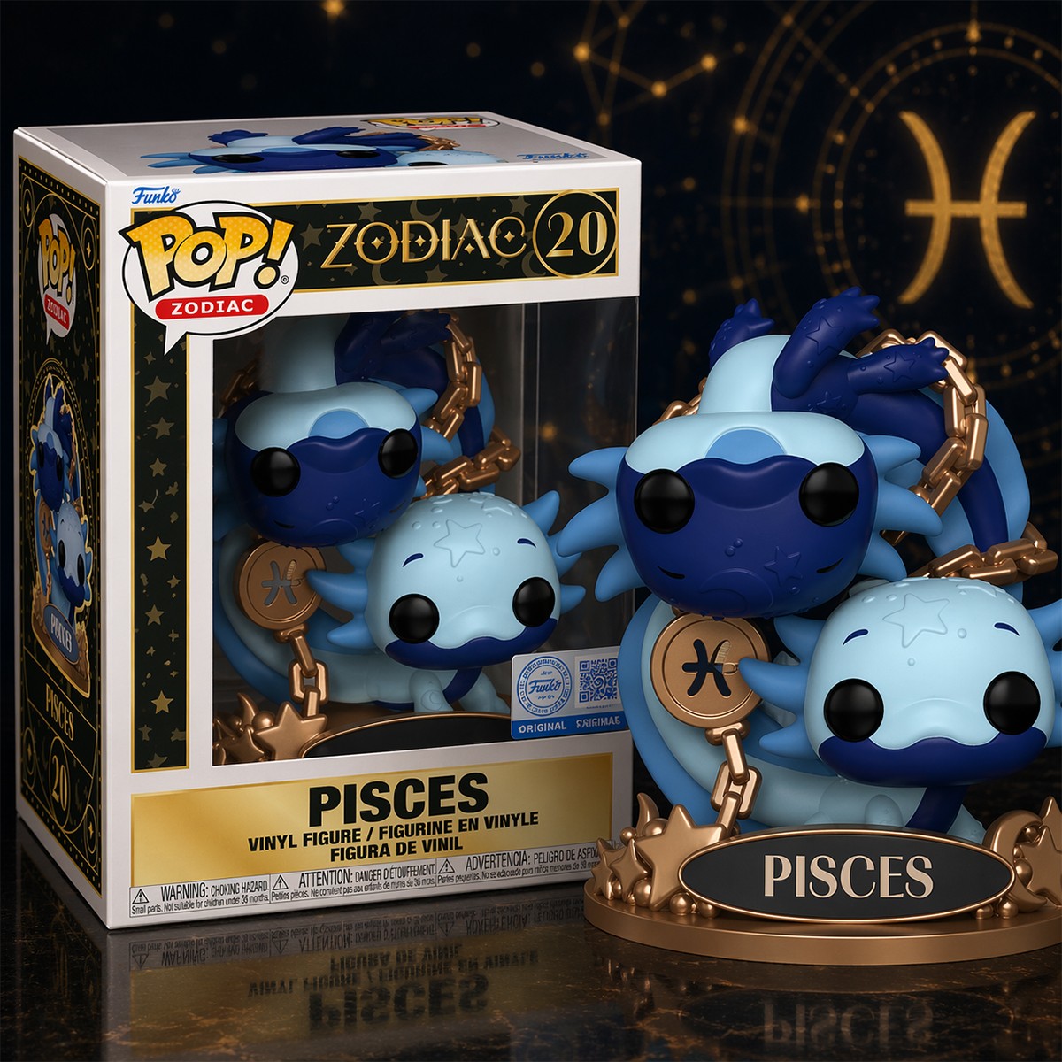 Колекційна фігурка Zodiac Pisces Риби Funko POP ігрова для фанатів серії — превʼю 3