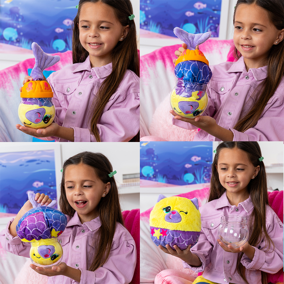 М'яка іграшка Misfittens – Кошеня в акваріумі (Kitten in Aquarium) – 25 см — превʼю 3